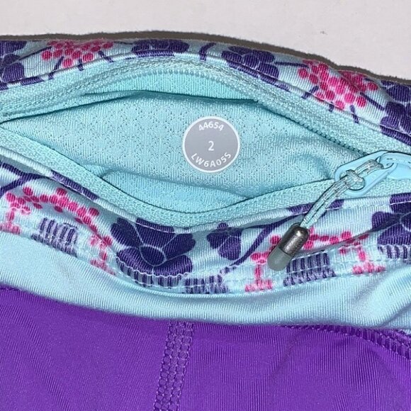 𝅺LULULEMON run inspire crop II leggings size 2 in purple - Picture 10 of 14
